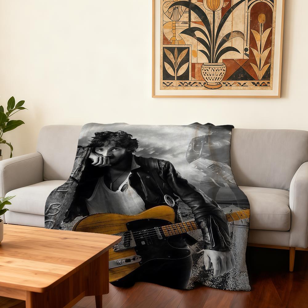 Singer Bruce Springsteen Blanket Super Warm Comfortable Plush Throw Blanket Child Home Sofa Bedroom Gift