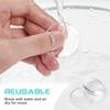 Round Transparent Soft Silicone Non-slip Door Stopper Muffler Wall Protector Self-adhesive Door Handles Bumper Protective Plug