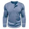 Мужские свитера с длинными рукавами, рубашки-хенли, футболки с цветными блоками, повседневная одежда для осени и зимы, теплая одежда для улицы, отдыха и активного отдыха, топы