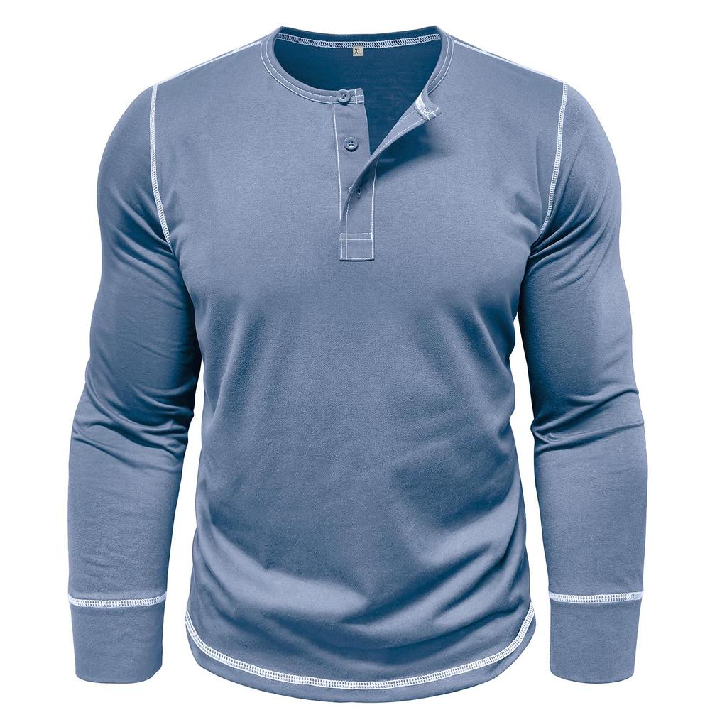 Мужские свитера с длинными рукавами, рубашки-хенли, футболки с цветными блоками, повседневная одежда для осени и зимы, теплая одежда для улицы, отдыха и активного отдыха, топы