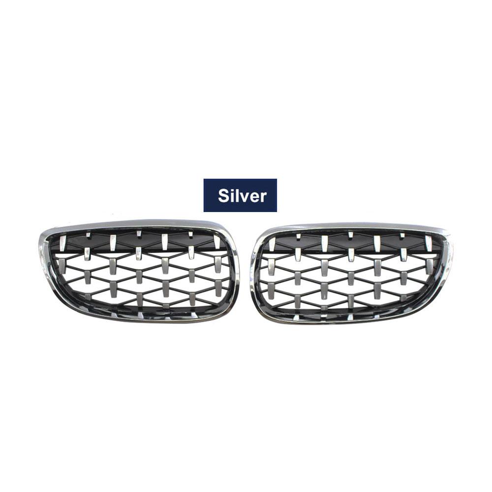 Передняя решетка капота, решетка Diamond Meteor Grill для BMW 3 серии E92 E93 Coupe 2006-2010, хромированный глянцевый черный экстерьер