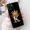 Чехол для телефона Xiaomi Redmi A1 Чехол RedmiA1 Мягкий силикон Милая корона Буквы Задняя крышка Для Xiaomi Redmi A2 Чехлы A 1 A 2 Coque