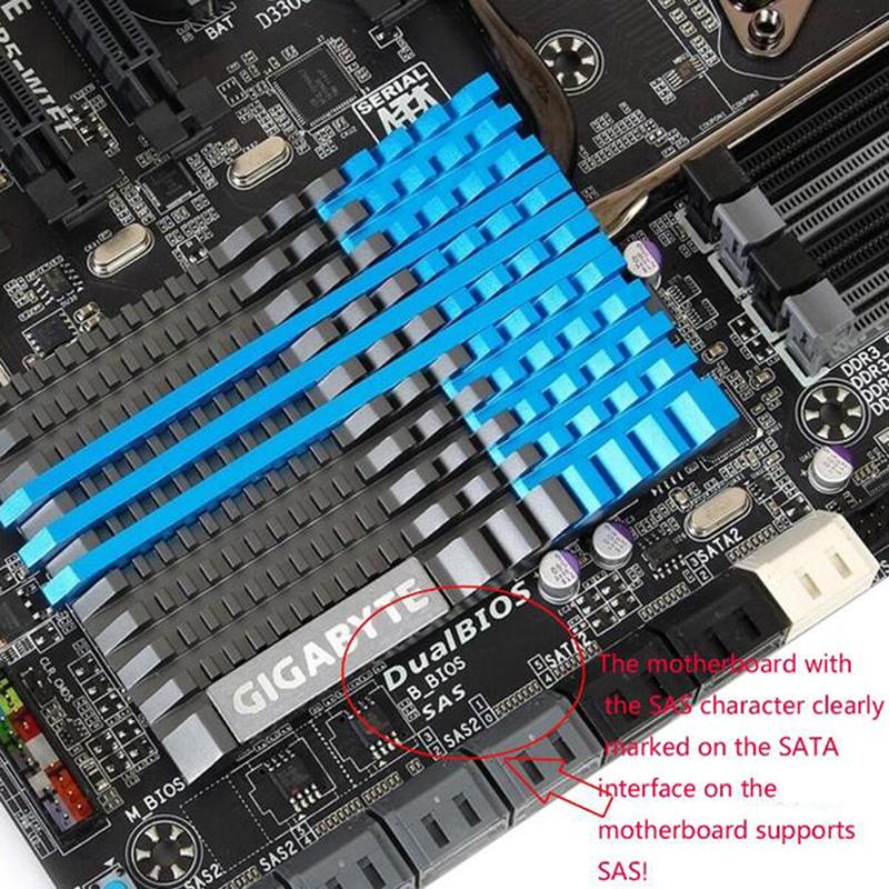 6 Гбит/с Sff 8482 Sata к Sata Угловой Адаптер-Конвертер для Компьютера Прямая Головка Прочный Портативный Для ПК Высокое Качество