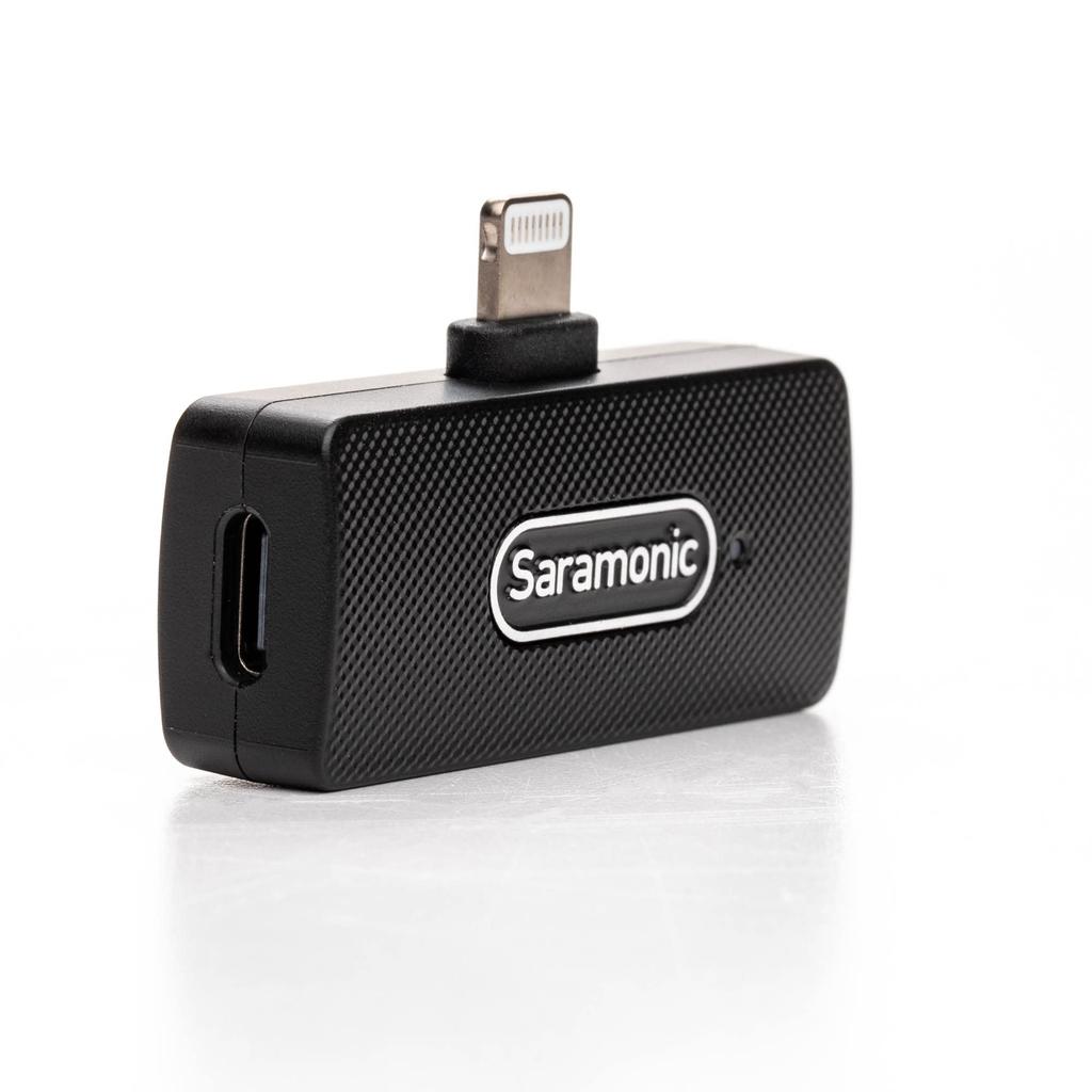 Saramonic Blink100-B4 2,4G Ультракомпактная беспроводная микрофонная система Передатчик x2 Приемник с выходом Lightning Черный