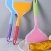 Silicone Spatula for Kitchen Utensils, Dual Color Transparent Handle, Non Stick, Heat-resistant Frying Spatula