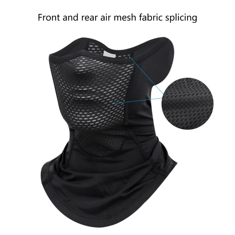 Outdoor Cycling Headwear Neck Gaiter Snood Ice Silk Tube Scarf Headbands Breathable Bandanas Face Mask