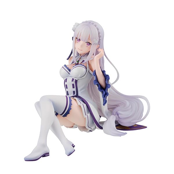Melty Princess Life In a Different World from Zero Tenohira Emilia 90mm PVC Painted Finished Figure Re Approx.