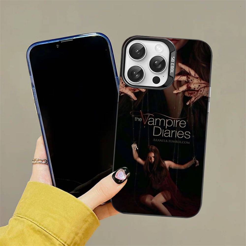 T-The V-Дневники вампира Чехол для телефона Фильм Для iPhone 16 15 14 13 12 11 Pro Max 17 Plus Цветной чехол