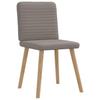 Dining Room Chairs 6 pcs Taupe Fabric