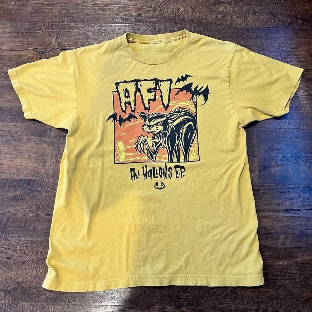Rare! AFI Band All Hallow's E.P. Gold Color Shirt Unisex Concert S to 5XL DO382 Unisex T-Shirt
