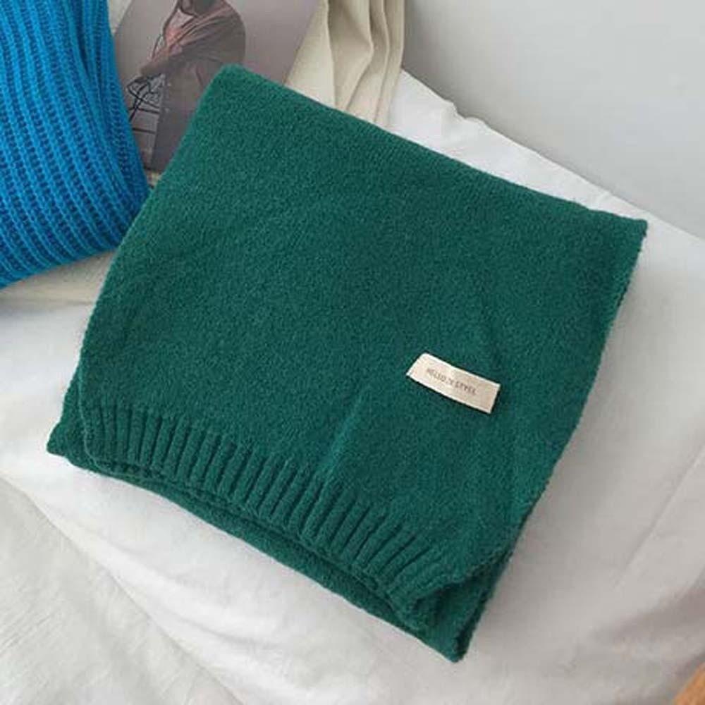 Soft Long Thickened Neckscarf Cold-proof Winter Warmer Scarf Large Couple Knitting Wool Scarf Men