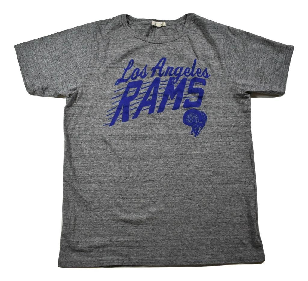 Junk Food Мужская футболка с графическим принтом Los Angeles Rams (NFL), меланжевая, новая S, M, L