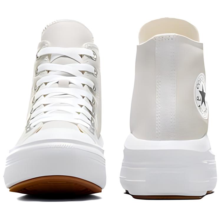 Converse Chuck Taylor All Star Move Platform High Fossilized Серые женские кроссовки Белый Черный A07579C