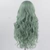 Mint Green Lace Front Wig for Women Long Silky Straight & Body Wave Synthetic Hair Heat Resistant Natural Hairline Daily Cosplay