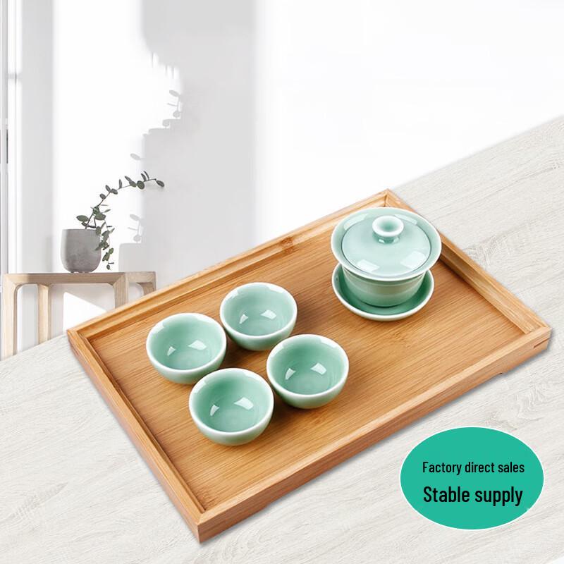 Chaxun Japanese Style Bamboo Tea Tray