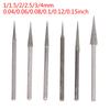 6Pcs 1-4Mm Diamond Grinding Head Needle Bits Burrs Engraving Carving Tool 2.35Mm