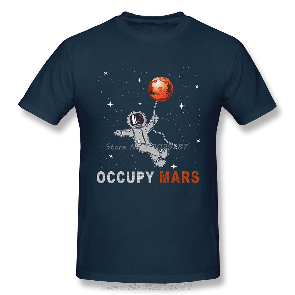 Huunisex Future Anime Clothes Design Occupy Mars 2026 Huunisex In Mars Cotton Camiseta Unisex Tshirt Fly To The Moon