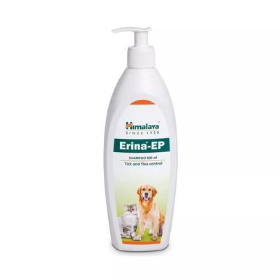 Ерина-ЕП: шампунь для кошек и собак от блох, клещей и вшей (500 мл), Erina-EP Shampoo,