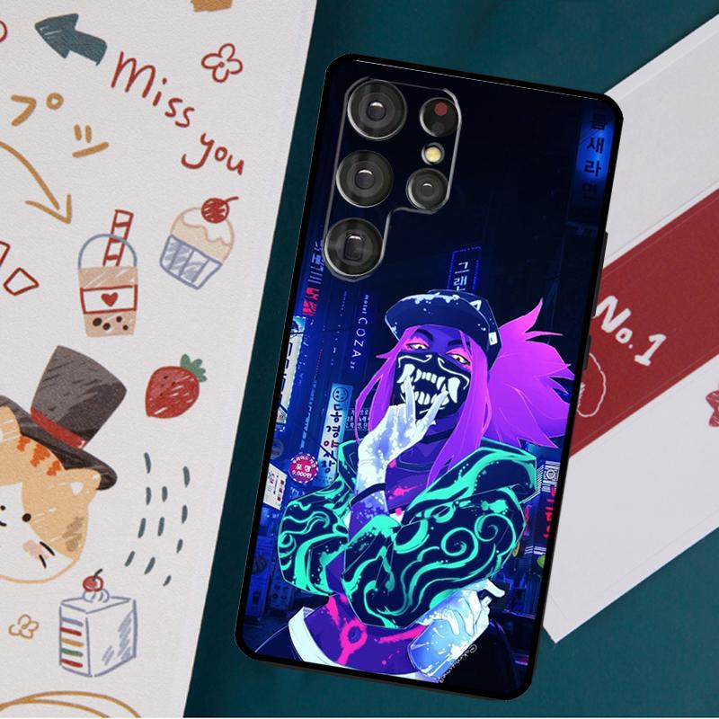 Чехол Kda Kaisa Ahri Akali для Samsung Galaxy S23 S20 FE S21 FE S22 Ultra Note 20 S8 S9 S10 Note 10 Plus, задняя крышка