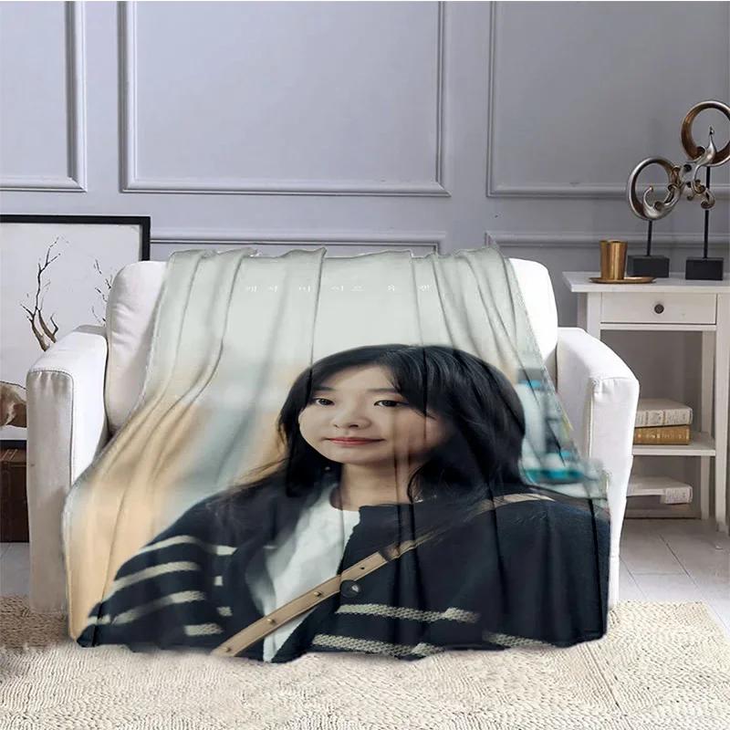 Korean Drama Our Beloved Summer Series Printed Blankets Choi Woo-shik Kim Da Mi Print Flannel Blanket Tv Show Quilt Fans Gift