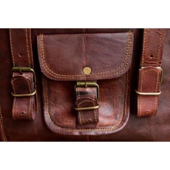 Мужской винтажный рюкзак из натуральной кожи для ноутбука, сумка-мессенджер, новая сумка