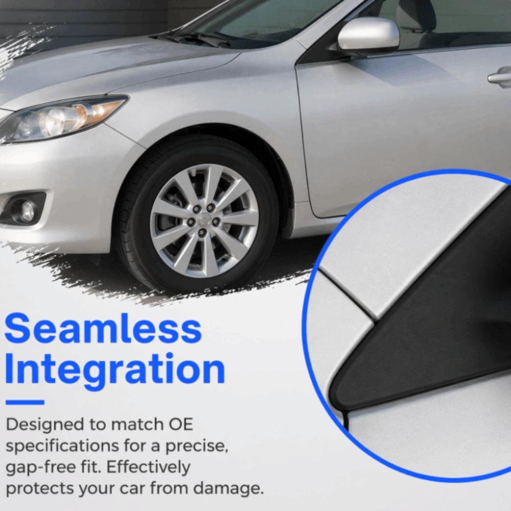 2PCS Black Fender Corner Cover Side Mirror Trim for Corolla 2008-2013 Body Panel Repair