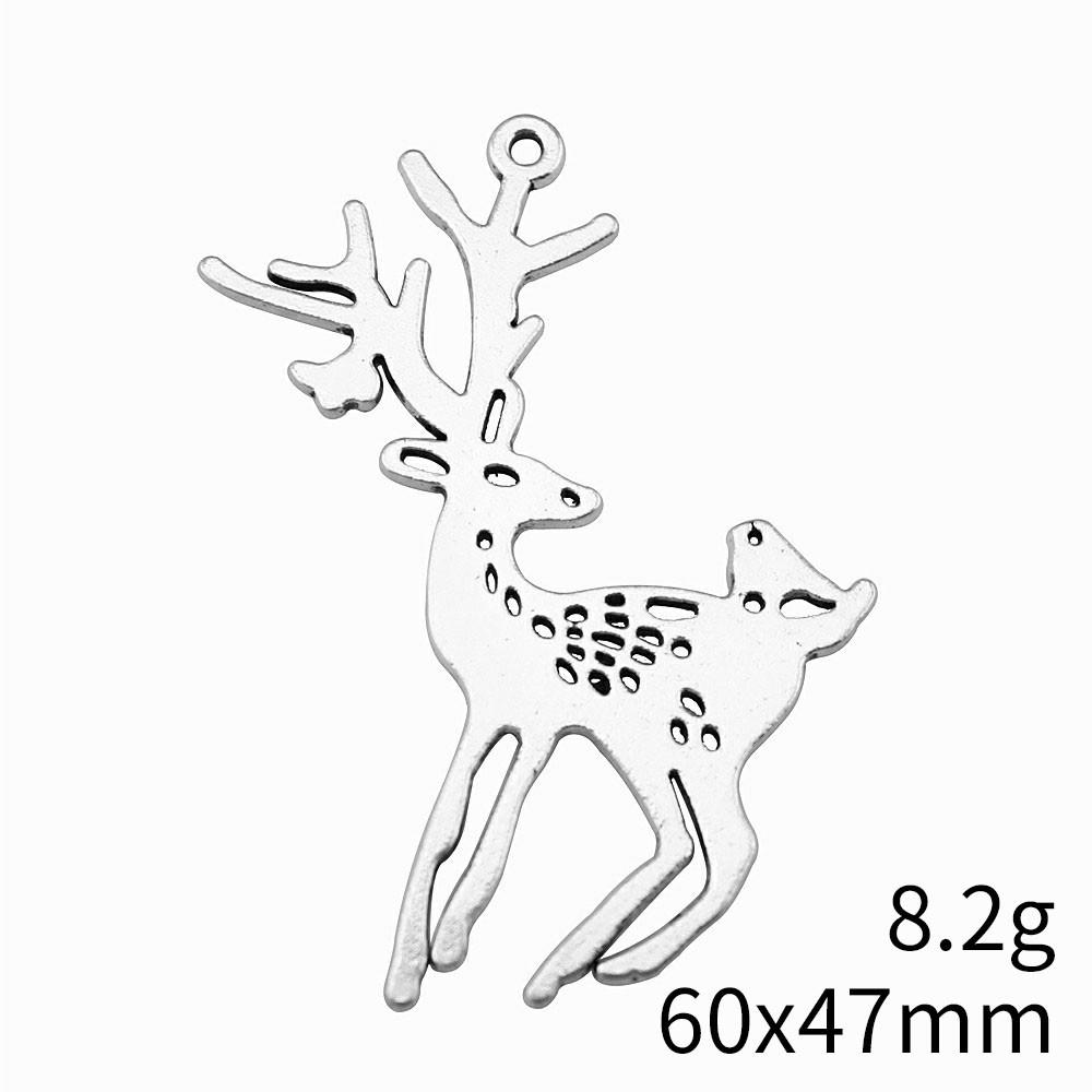 NewArrivals Charms For Jewelry Deer Christmas Day Charms Pendant Audience Bracelet Pendant