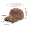 Winter Accessories Sporty Style Peak Cap Warmth Baseball Caps Minimal Style Plush Unisex Casual Hat Fashion 56-58cm