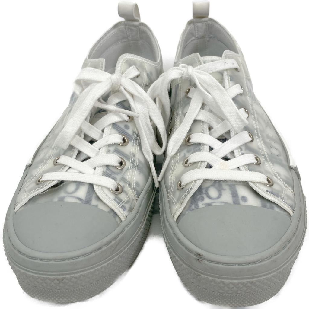 Dior LS0721 Oblige Low Top Shoes 41 Gray / whiteUsed