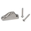 Silver Rope Line Clamp 316 Stainless Steel Rope Cam Cleat Boat Clam Cleat  Sailing Equipment