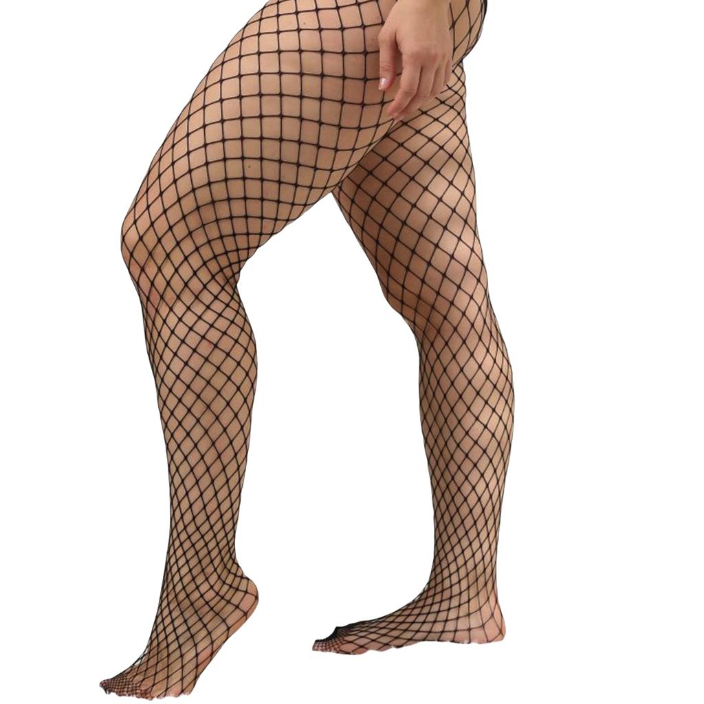 Чулки большого размера с открытыми плечами, подтяжки, сетчатые черные чулки, женские колготки для ночного клуба, сексуальные чулки для девочек