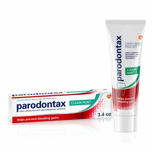 Parodontax Gum & Gingivitis Toothpaste Clean Mint, 3.4 Oz Bleeding, 1 Bottle (x 1)