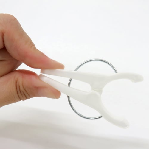 Towa Sangyo Neosul Clothespins, Whole Hanger Pinch, White/Blue, Approx. 4.4 x 1.4 x 6cm, 10 pieces per pack (3 sets)