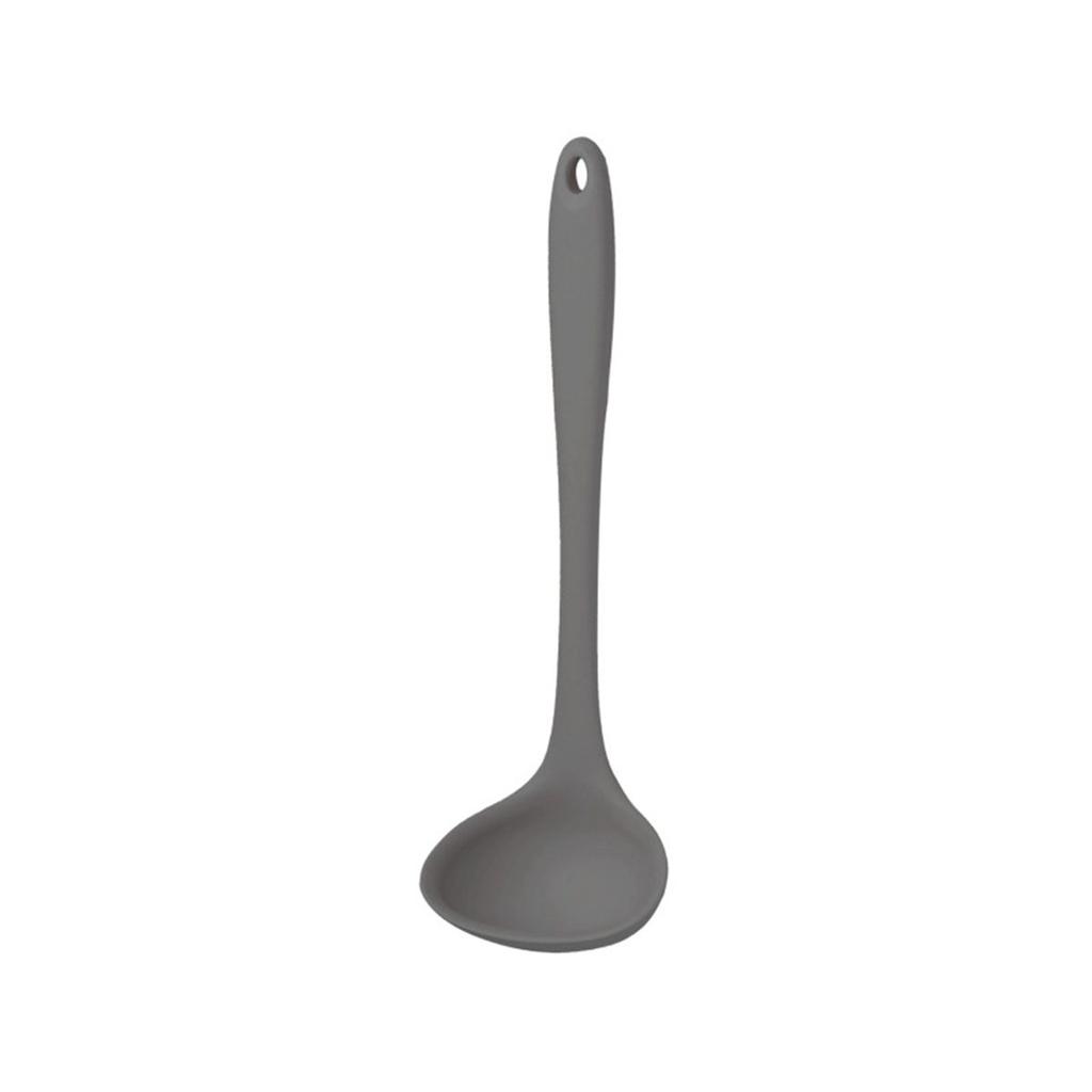 Heat Resistant Curved Handle Non-stick Dinnerware Tableware Soup Ladle Serving Spoon Scoop