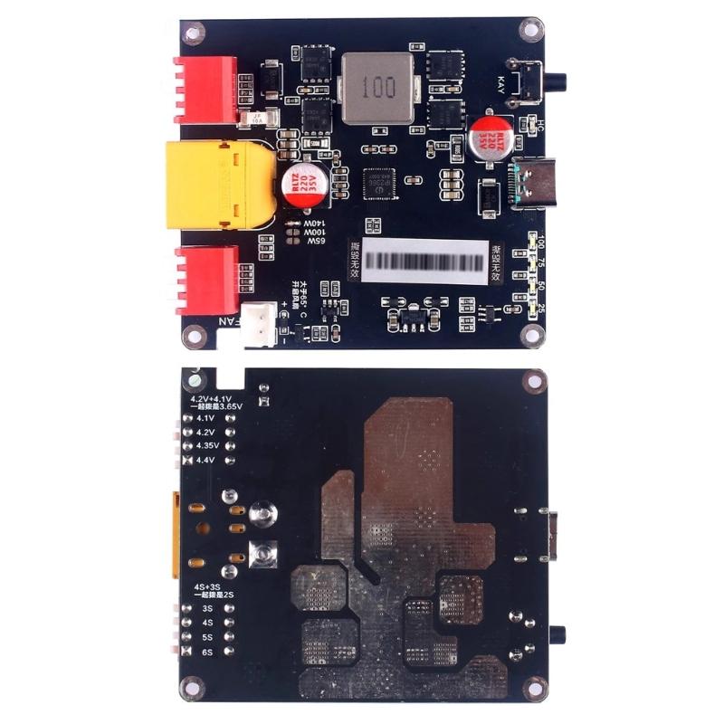140W Bidirectional Fast Charging Module 2-6S Battery Charging Board Automatic Temperature Control Replacement