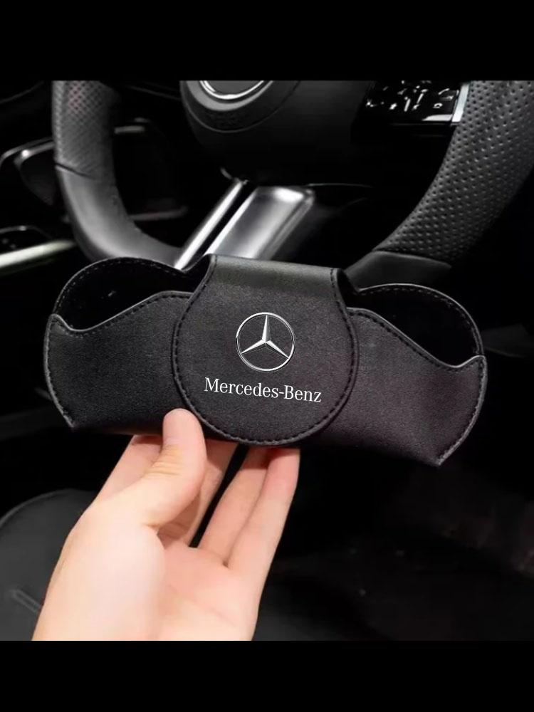 Car Sun Visor Glasses Clip Auto Multifunctional Case Sunglasses Holder For Mercedes Benz A B C E S Class CLA CLS SLK GLA GLC GLB