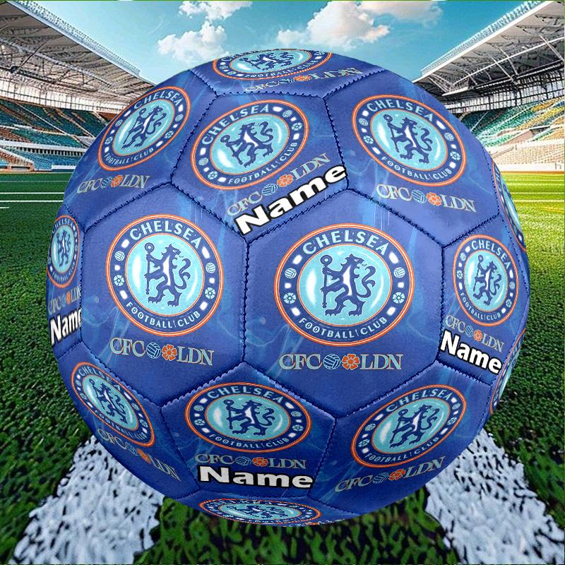Custom Name Personalized Chelsea F.C-A Print Size 5 Soccer Ball Training & Match Football, for Team, Kicking, Gift for Football Enthusiasts