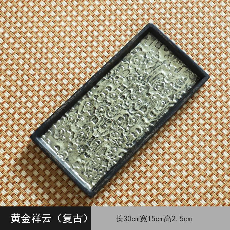 Керамический поднос для сухого заваривания чая, чайный сервиз кунг-фу, аксессуары для хранения воды, квадратный, круглый, большой, лакированный чайный столик, держатель для горшка