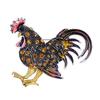 Современная европейская и американская брошь в виде петуха со стразами