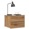 VidaXL Wall-mounted Bedside Tables 2 Pcs Artisan Oak 40x32x30 Cm, Floating Bedside Cabinet, Hanging Bedside Cabinet, 855947