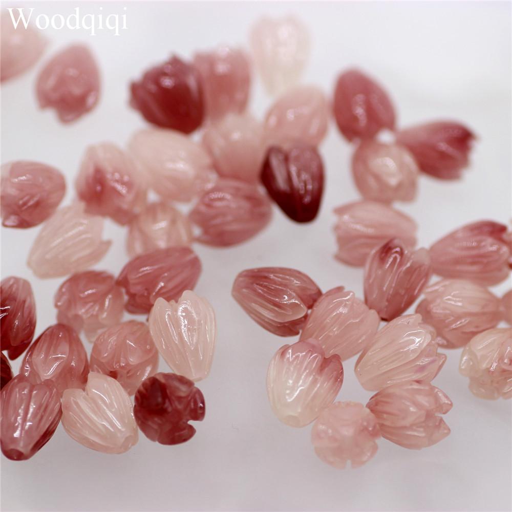 10 шт. 7*9 мм красочные коралловые ракушки, пудра, прессованный цветок, маленький бутон цветка, маленькая роза, свободные бусины, сделай сам, кулон, серьги, изготовление ювелирных изделий