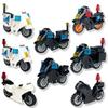 1 Pc City Police SWAT Mini Motorcycle Model Building Blocks DIY Model Building Blocks Bricks Children'S Toys
