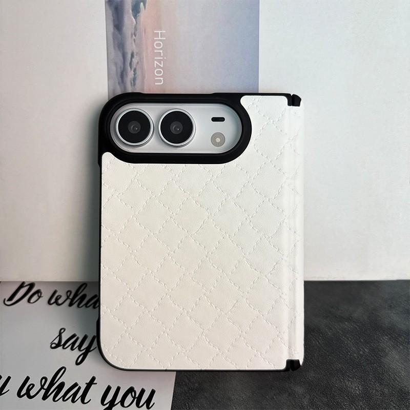Magnetic Flip Case IPhone 18 Duo With Full Coverage Drop Protection PCLeather Hybrid Textured Design Handcrafted