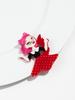 Cute Blue Red Cat Lady Acrylic Brooches Woman New Cartoon Cat Girls Figure Brooch Badges Pins Female Jewelry Casual Accessories