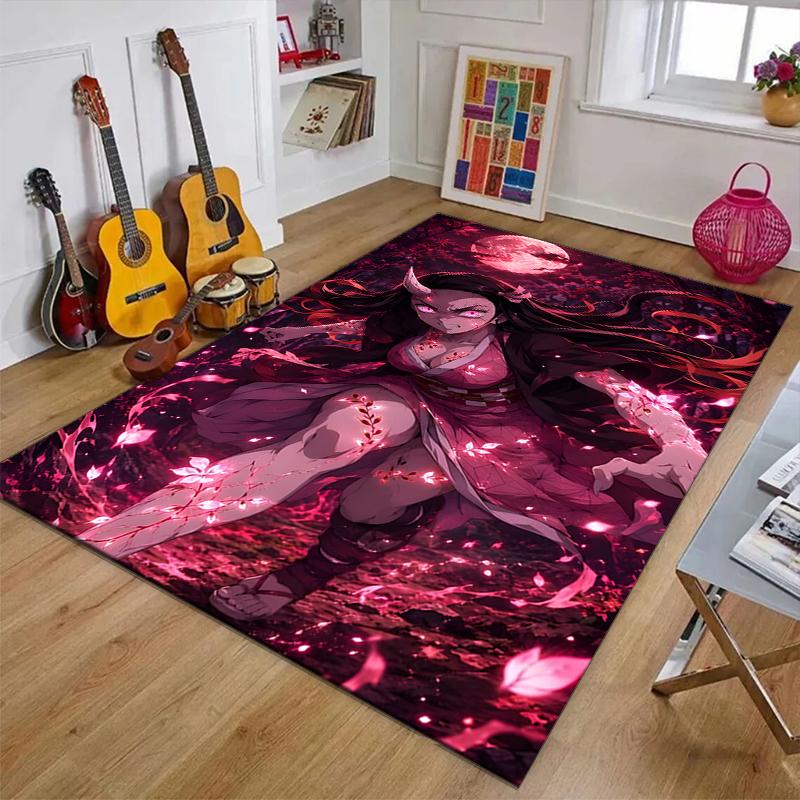 nezouko1Printed Area Rug Carpet for Bedroom Living Room Home Decor Rugs Mat Non Slip Mat Rug for Bedside