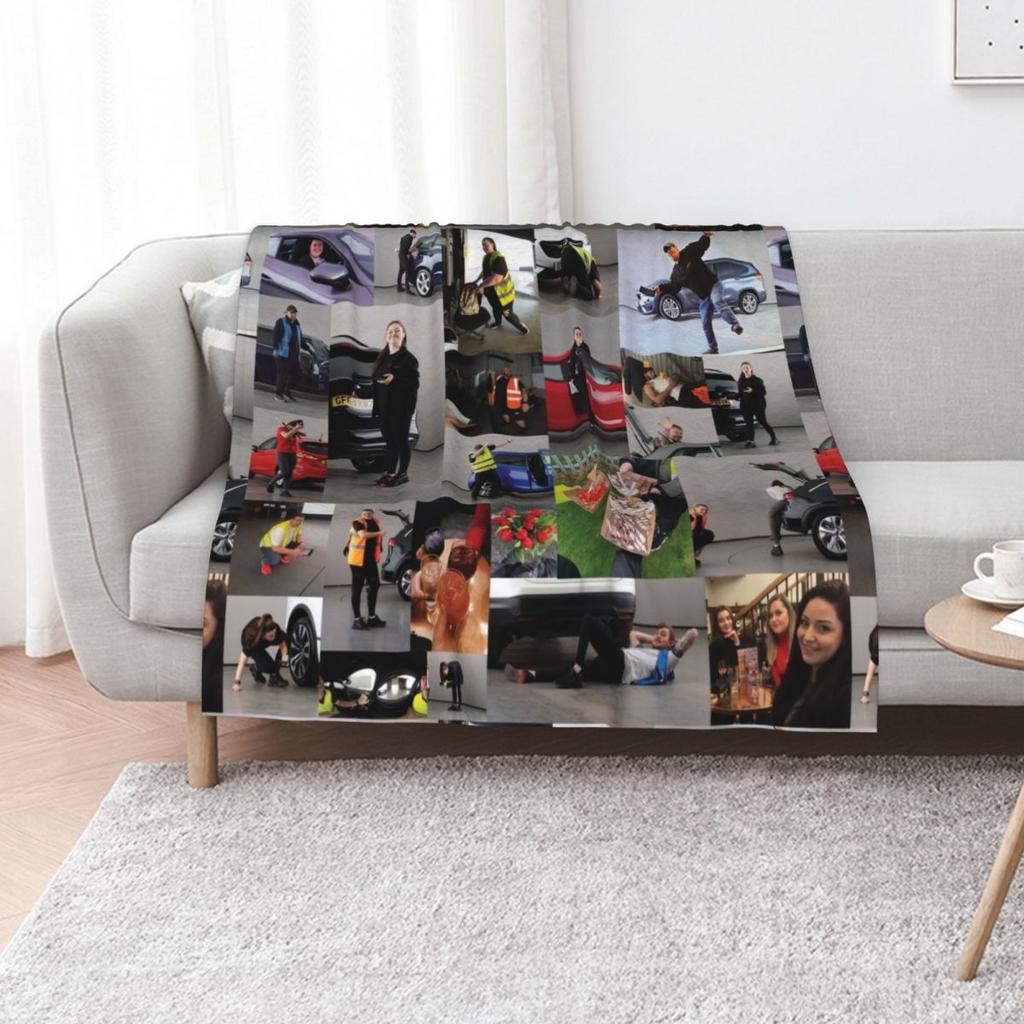 Cazoo people Throw Blanket Stylish Warm Blanket for Living Room Bedroom