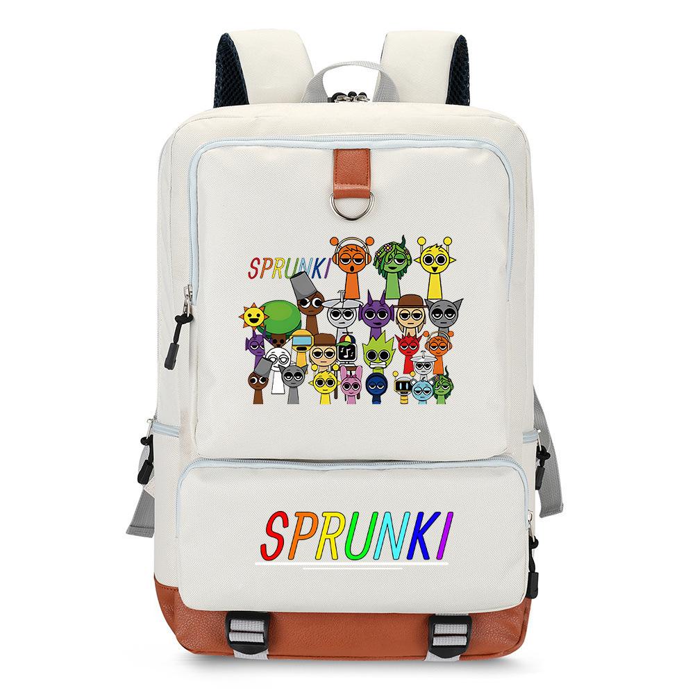 Ритм-бокс Цифровая печать Школьная сумка для молодежи Рюкзак Sprunki Дорожная сумка Сумка для компьютера