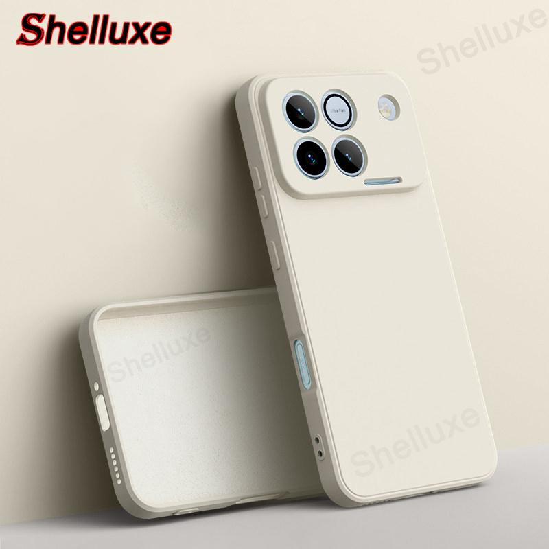 Shelluxe Square Original Liquid Silicone Case For Huawei Honor Win HonorWin Turbo Global Silky Feel Soft Shockproof Phone Cover