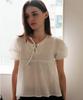 KOOLKITTEN Блузка с пышными рукавами и бантом Belle