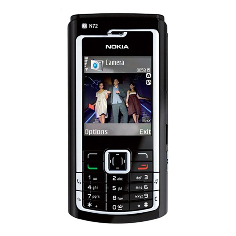 Восстановленный Оригинальный Nokia N72 2G Мобильный телефон с 1 SIM
